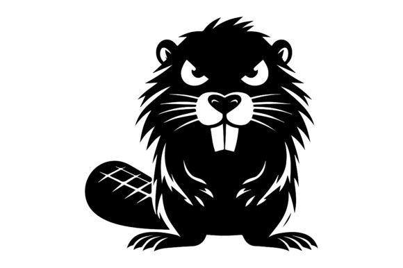 Download Angry Beaver Silhouette SVG Design - Premium Bundle